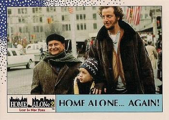 1992 Topps Home Alone 2 #1 Home Alone... Again! Front