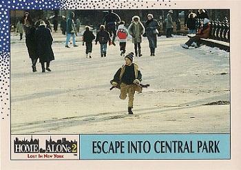 1992 Topps Home Alone 2 #37 Escape into Central Park Front