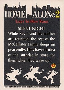 1992 Topps Home Alone 2 #62 Silent Night Back