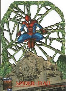 1997 Fleer/SkyBox Marvel Premium QFX - LazerBlast Die Cuts #2 Spider-Man Front