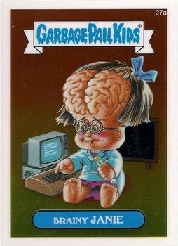 2013 Topps Chrome Garbage Pail Kids 1985 Original Series 1 #27a Brainy Janie Front