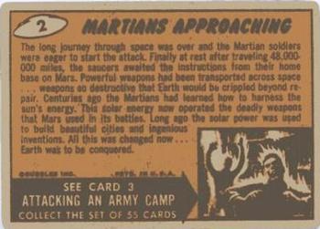 1962 Topps Mars Attacks #2 Martians Approaching Back