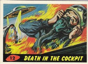 1962 Topps Mars Attacks #12 Death in the Cockpit Front