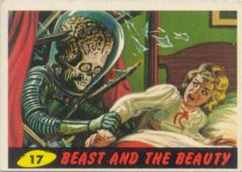 1962 Topps Mars Attacks #17 Beast and the Beauty Front