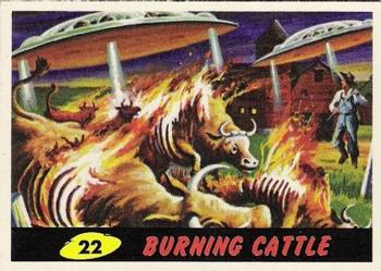 1962 Topps Mars Attacks #22 Burning Cattle Front
