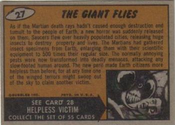 1962 Topps Mars Attacks #27 The Giant Flies Back