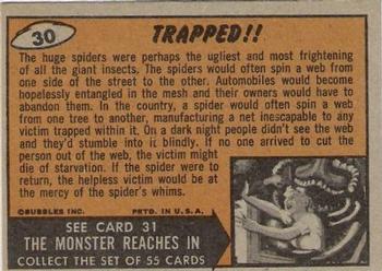 1962 Topps Mars Attacks #30 Trapped!! Back