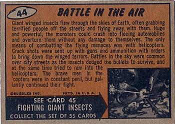 1962 Topps Mars Attacks #44 Battle in the Air Back
