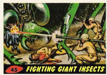 1962 Topps Mars Attacks #45 Fighting Giant Insects Front