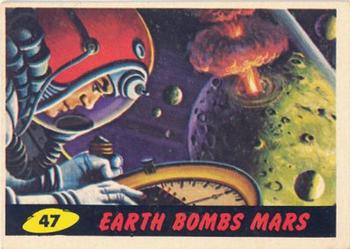 1962 Topps Mars Attacks #47 Earth Bombs Mars Front