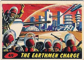 1962 Topps Mars Attacks #49 The Earthmen Charge Front