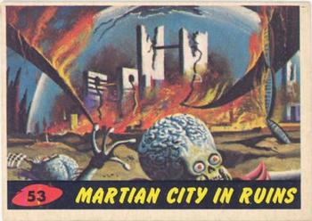 1962 Topps Mars Attacks #53 Martian City in Ruins Front