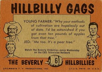 1963 Topps Beverly Hillbillies #6 You stop beating up Jethro, hear? Back