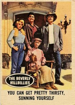 1963 Topps Beverly Hillbillies #33 You can get pretty thirsty, sunning yourself. Front