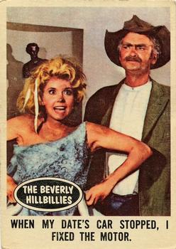 1963 Topps Beverly Hillbillies #60 When my date's car stopped, I fixed the motor. Front