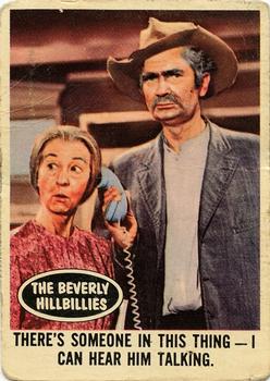 1963 Topps Beverly Hillbillies #66 There's someone in this thing - I can hear him talking Front