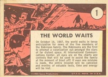 1966 Topps Lost in Space #1 The World Waits Back