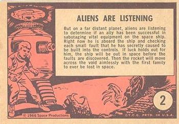 1966 Topps Lost in Space #2 Aliens Are Listening Back