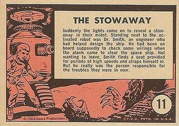 1966 Topps Lost in Space #11 The Stowaway Back