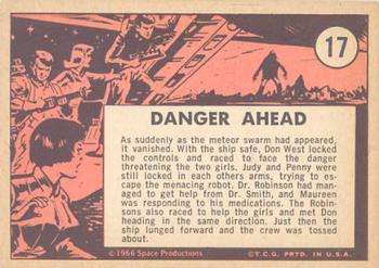 1966 Topps Lost in Space #17 Danger Ahead Back