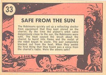 1966 Topps Lost in Space #33 Safe From The Sun Back