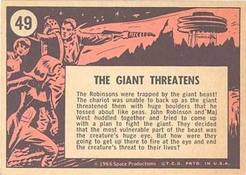1966 Topps Lost in Space #49 The Giant Threatens Back