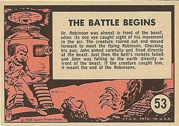 1966 Topps Lost in Space #53 The Battle Begins Back