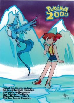 2000 Topps Pokemon The Movie 2000 - Animation Stick On Action Scenes #2 Articuno & Misty Front