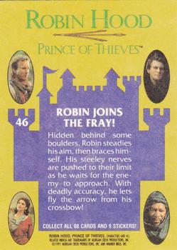 1991 Topps Robin Hood: Prince of Thieves (88) #46 Robin Joins the Fray! Back
