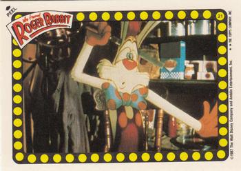 1987 Topps Who Framed Roger Rabbit - Stickers #21 Red 4th column top Front