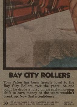 1975 Topps Bay City Rollers #30 Fab Songsters Back