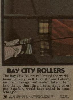 1975 Topps Bay City Rollers #38 Down The Hatch! Back