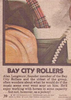 1975 Topps Bay City Rollers #39 Time To Relax! Back