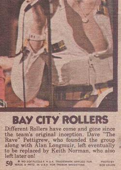 1975 Topps Bay City Rollers #50 Rollers Hit N.Y.! Back