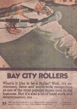 1975 Topps Bay City Rollers #55 One More Time! Back