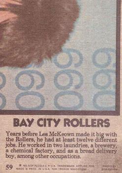 1975 Topps Bay City Rollers #59 Rockin' Rollers! Back
