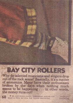 1975 Topps Bay City Rollers #60 Up And Away! Back