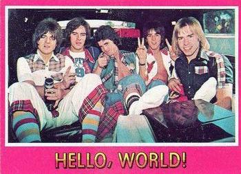 1975 Topps Bay City Rollers #65 Hello, World! Front