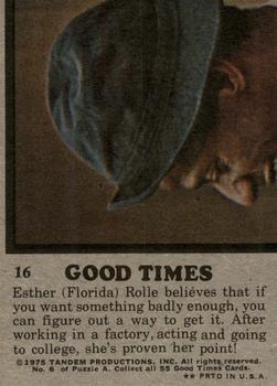 1975 Topps Good Times #16 Do I wear it, or fly it?!! Back