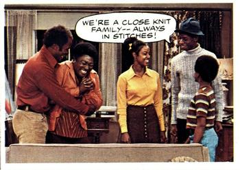 1975 Topps Good Times #19 We're a close knit family--always in stitches! Front