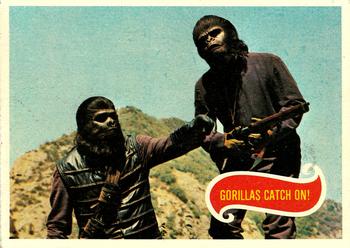 1975 Topps Planet of the Apes #38 Gorillas Catch On! Front