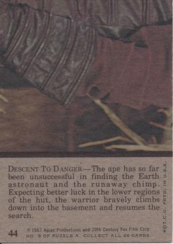 1975 Topps Planet of the Apes #44 Descent to Danger Back