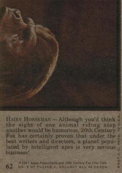 1975 Topps Planet of the Apes #62 Hairy Horseman Back