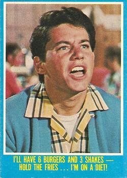 1976 Topps Happy Days #37 I'll Have 6 Burgers and 3 Shakes -- Hold the Fries...I'm on a Diet! Front