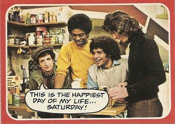 1976 Topps Welcome Back Kotter #5 This is the happiest day of my life...Saturday! Front