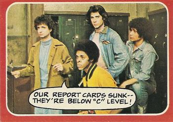 1976 Topps Welcome Back Kotter #22 Our report cards sunk--they're below 
