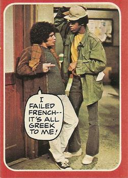 1976 Topps Welcome Back Kotter #24 I failed French--it's all Greek to me! Front