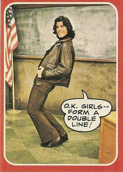 1976 Topps Welcome Back Kotter #25 O.K. girls--form a double line! Front