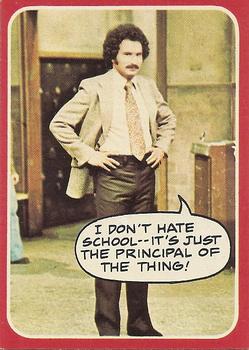 1976 Topps Welcome Back Kotter #27 I don't hate school--it's just the principal of the thing! Front