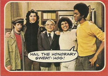 1976 Topps Welcome Back Kotter #29 Hail the honorary sweat-hog! Front